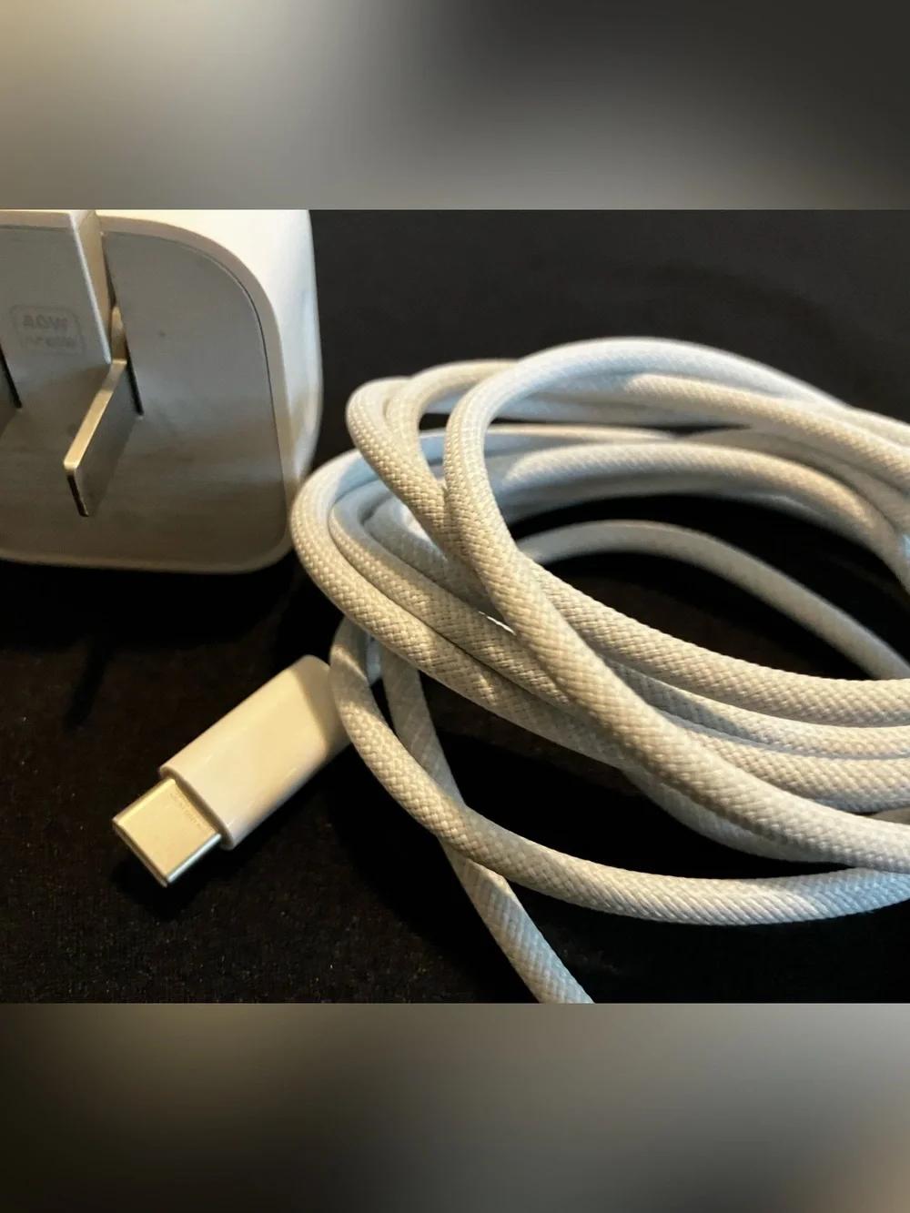Apple power adapter with MagSafe cable